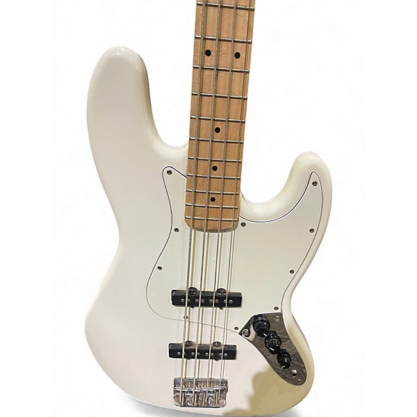 Used Squier affinity jazz bass Alpine White Electric Bass Guitar