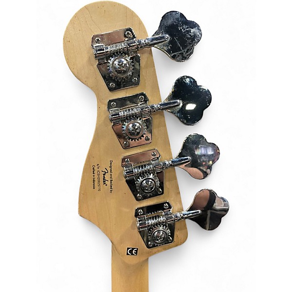 Used Squier affinity jazz bass Alpine White Electric Bass Guitar