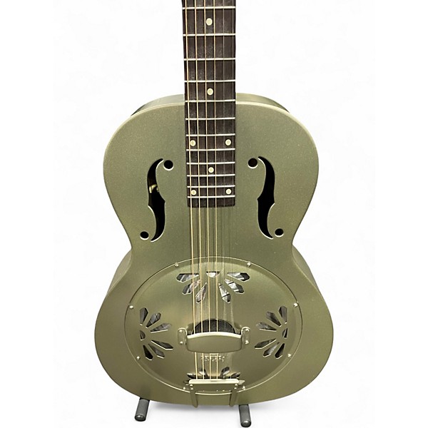 Used Gretsch Guitars G9201 Honeydipper Metal Round Neck Silver Resonator Guitar
