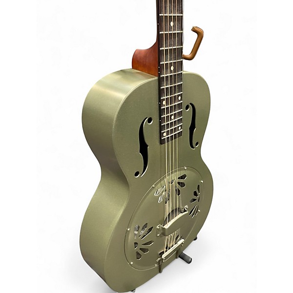 Used Gretsch Guitars G9201 Honeydipper Metal Round Neck Silver Resonator Guitar