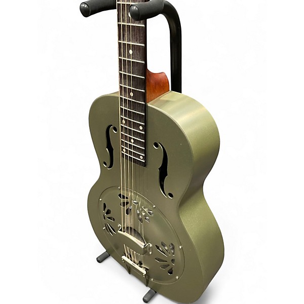Used Gretsch Guitars G9201 Honeydipper Metal Round Neck Silver Resonator Guitar