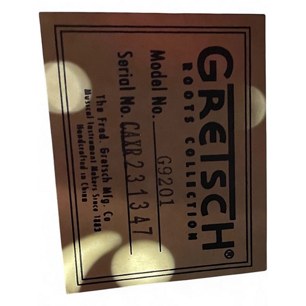 Used Gretsch Guitars G9201 Honeydipper Metal Round Neck Silver Resonator Guitar