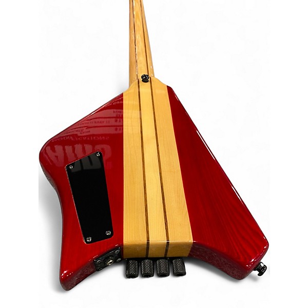 Used 2021 Bootleger ace red Electric Bass Guitar