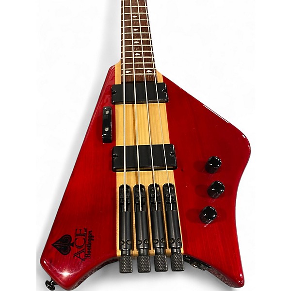 Used 2021 Bootleger ace red Electric Bass Guitar