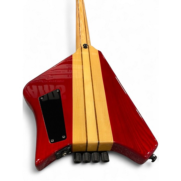 Used 2021 Bootleger ace red Electric Bass Guitar