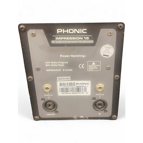 Used Phonic Impression 15 Unpowered Speaker