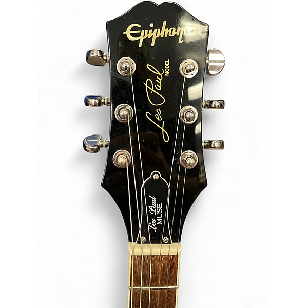 Used Epiphone MUSE LES PAUL DARK GRAY METALLIC Solid Body Electric Guitar