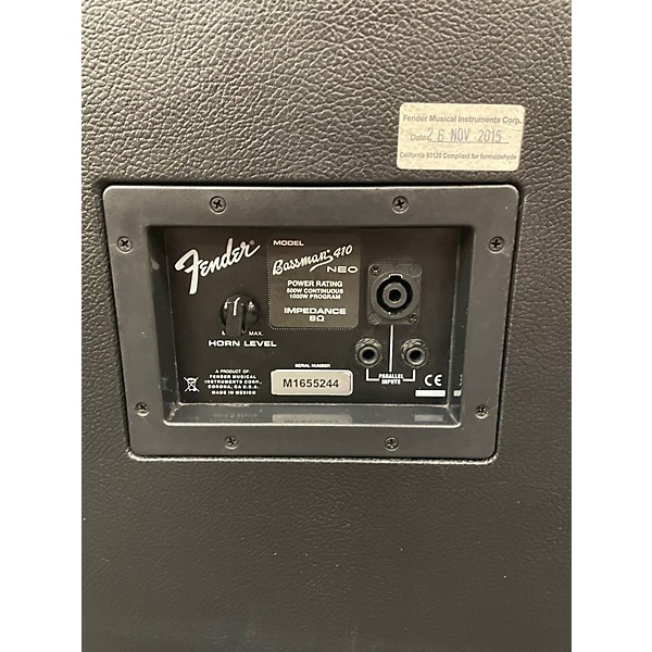 Used Fender Bassman Neo 4x10 Bass Cabinet