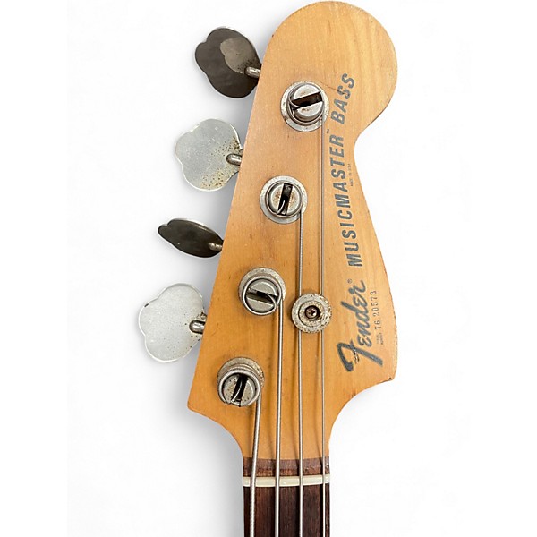 Vintage 1976 Fender MUSICMASTER BASS Black Electric Bass Guitar