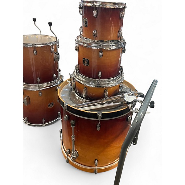 Used Gretsch Drums 6 Piece Catalina Maple 2 Color Sunburst Drum Kit