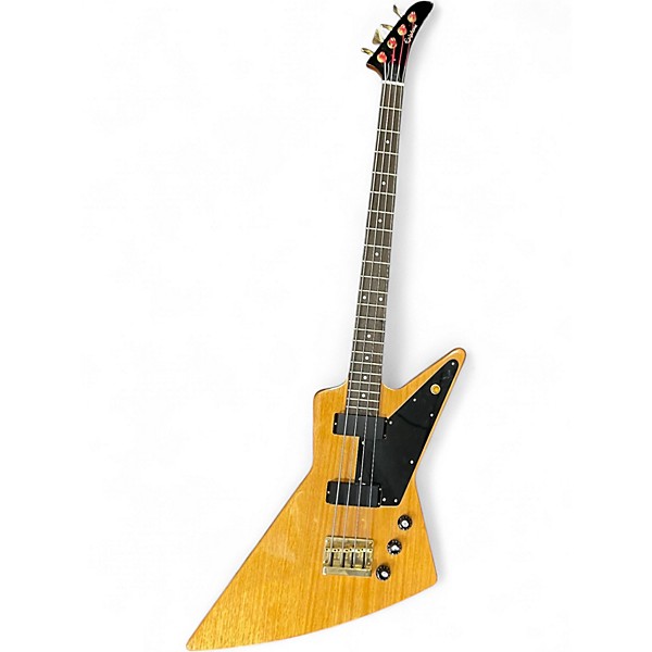 Used Epiphone Korina Explorer Natural Electric Bass Guitar