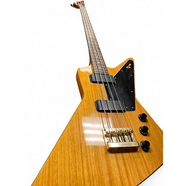 Used Epiphone Korina Explorer Natural Electric Bass Guitar