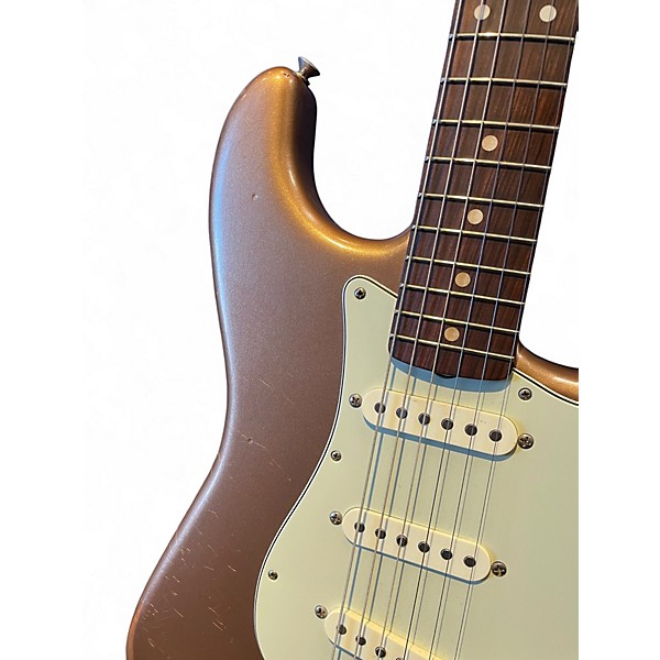 Used Fender Vintera 60s Stratocaster Road Worn FIREMIST GOLD Solid Body Electric Guitar
