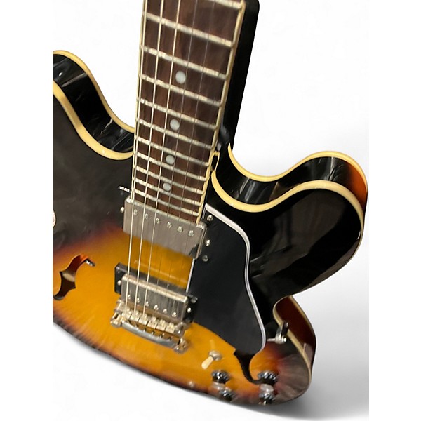 Used Epiphone ES335 Tobacco Burst Hollow Body Electric Guitar
