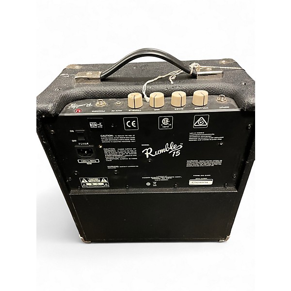 Used Fender Rumble 15 15W 1X8 Bass Combo Amp