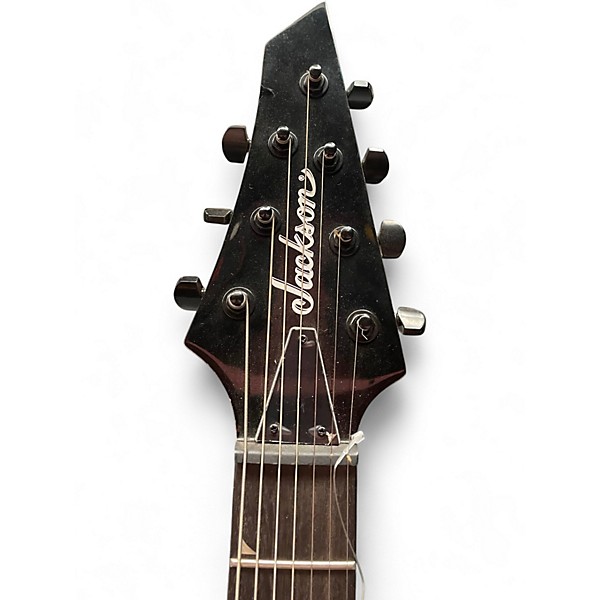 Used Jackson JS22-7 Dinky 7 String Black Solid Body Electric Guitar