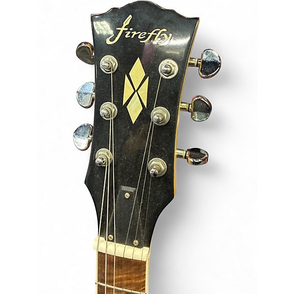 Used Firefly FF338 Birdseye Maple Natural Hollow Body Electric Guitar
