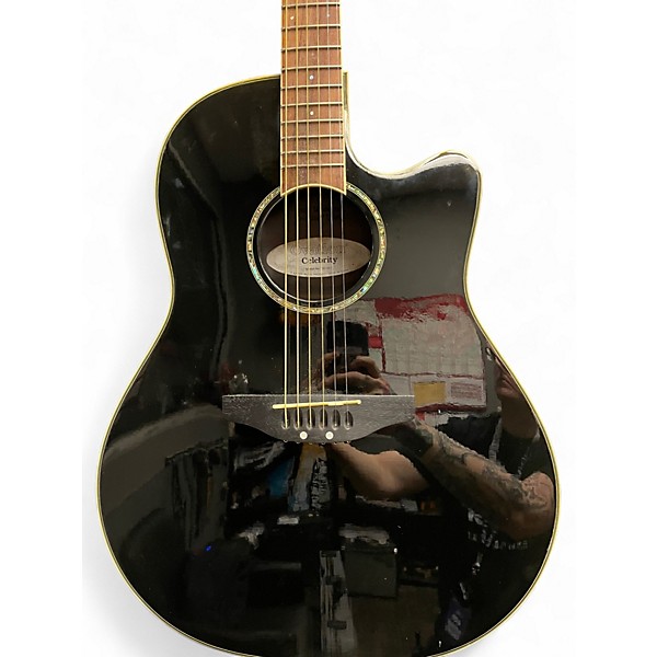 Used Ovation GC057M-5 Celebrity Black Acoustic Electric Guitar