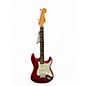 Used 2001 Fender Deluxe Stratocaster Candy Apple Red Solid Body Electric Guitar thumbnail