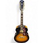 Used Epiphone J-200 EC STUDIO 2 Tone Sunburst 12 String Acoustic Guitar thumbnail