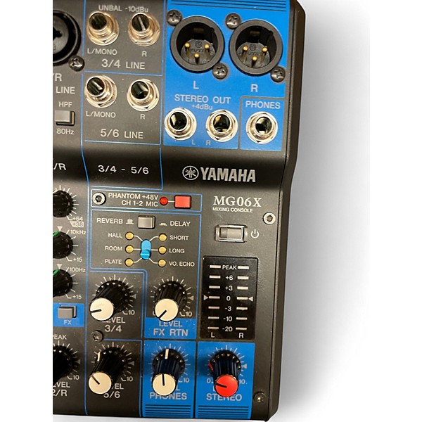 Used Yamaha MG06X Unpowered Mixer