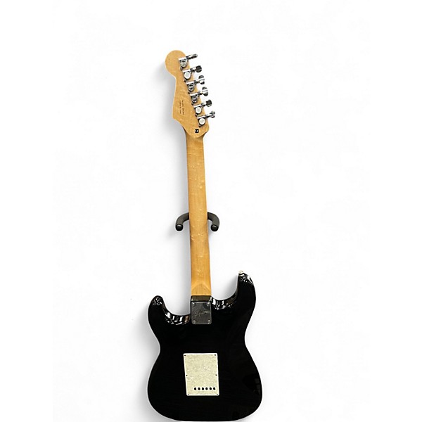Used Squier Stratocaster Black Solid Body Electric Guitar