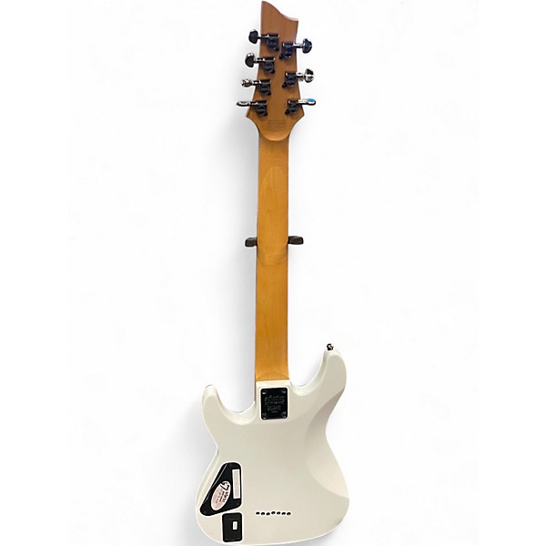 Used Schecter Guitar Research Demon 7 String Alpine White Solid Body Electric Guitar