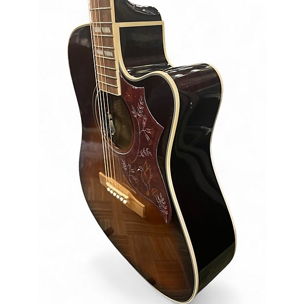 Used Epiphone HUMMINGBIRD PERFORMER PRO Dark Cherry Burst Acoustic Electric Guitar
