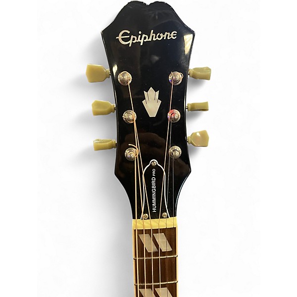 Used Epiphone HUMMINGBIRD PERFORMER PRO Dark Cherry Burst Acoustic Electric Guitar