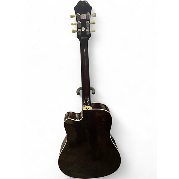 Used Epiphone HUMMINGBIRD PERFORMER PRO Dark Cherry Burst Acoustic Electric Guitar