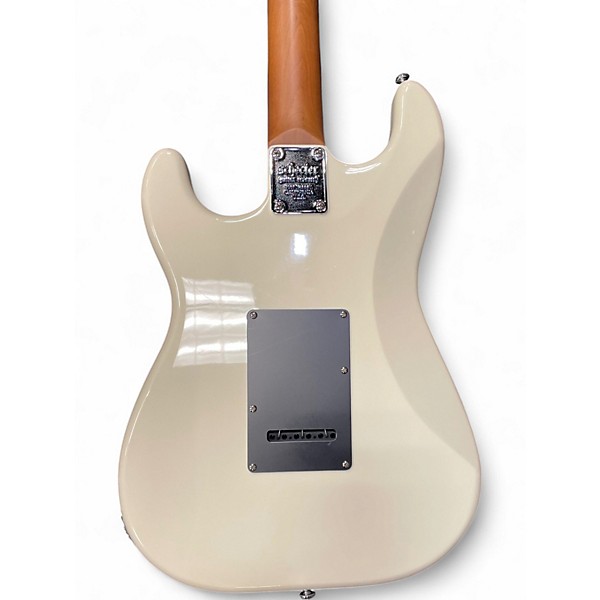 Used Schecter Guitar Research NICK JOHNSTON HSS SIGNATURE  Olympic White Solid Body Electric Guitar