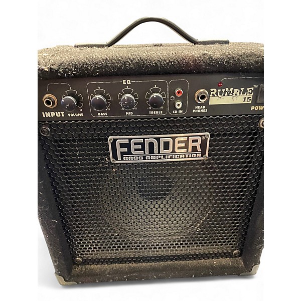 Used Fender Rumble 15 15W 1X8 Bass Combo Amp