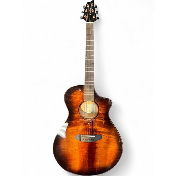 Used Ovation CE48-P CELEBRITY KOA BURST Acoustic Electric Guitar