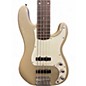 Used Squier 5 STRING PRECISION Shoreline Gold Electric Bass Guitar
