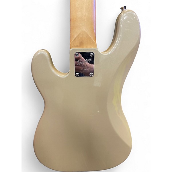 Used Squier 5 STRING PRECISION Shoreline Gold Electric Bass Guitar