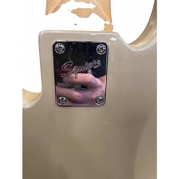 Used Squier 5 STRING PRECISION Shoreline Gold Electric Bass Guitar