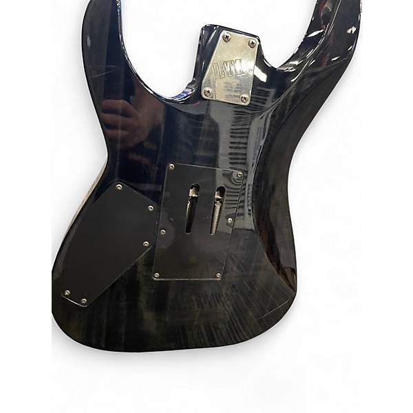 Used ESP LTD M100FM Trans Charcoal Solid Body Electric Guitar