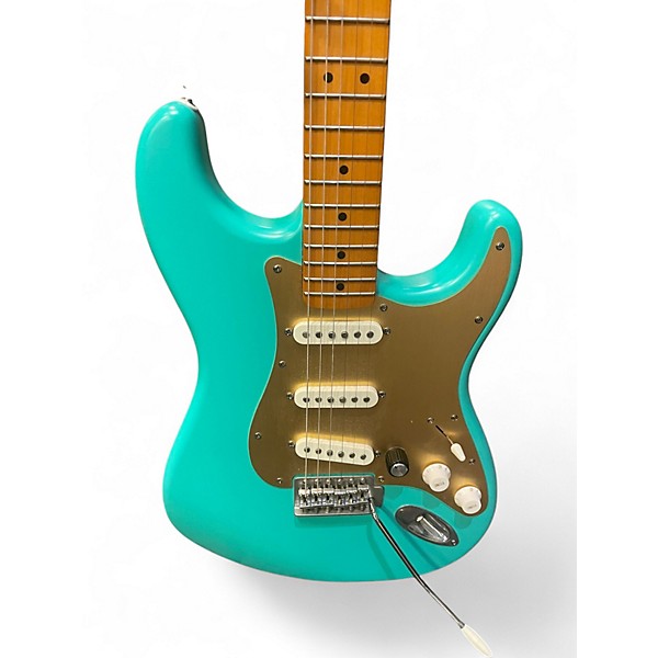 Used Squier 40TH ANNIVERSARY STRATOCASTER Seafoam Green Solid Body Electric Guitar