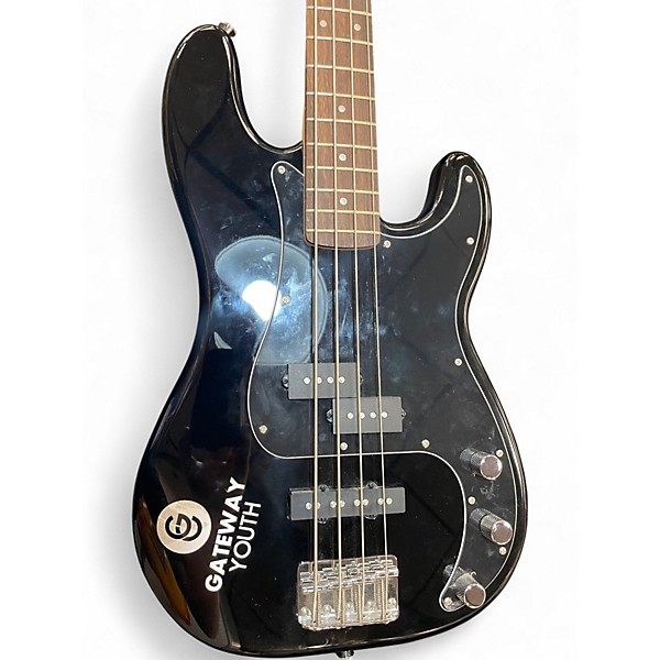 Used Squier Affinity Precision Bass Black Electric Bass Guitar