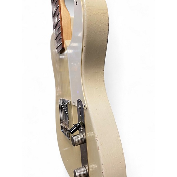 Used Mjt VTT Telecaster OFF WHITE Solid Body Electric Guitar