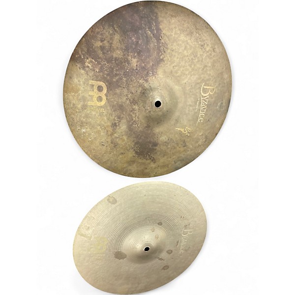 Used MEINL 14in Byzance Vintage Sand Hi Hat Pair Cymbal
