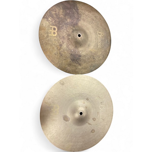 Used MEINL 14in Byzance Vintage Sand Hi Hat Pair Cymbal