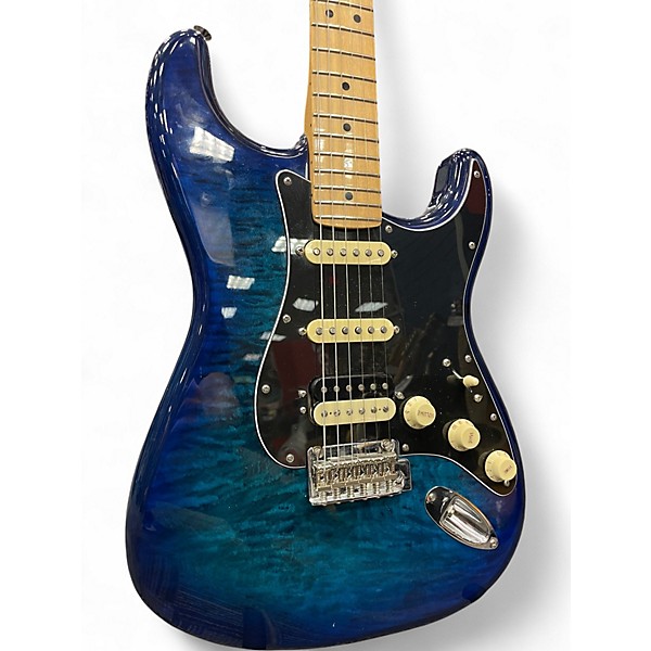 Used Fender Player Stratocaster HSS Blue Burst Solid Body Electric Guitar