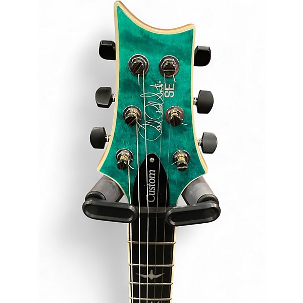 Used PRS SE Custom 24 Turquoise Solid Body Electric Guitar
