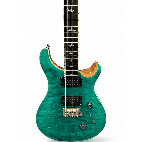 Used PRS SE Custom 24 Turquoise Solid Body Electric Guitar