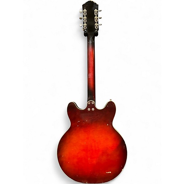 Vintage 1960s Harmony H77 Honey Burst Hollow Body Electric Guitar