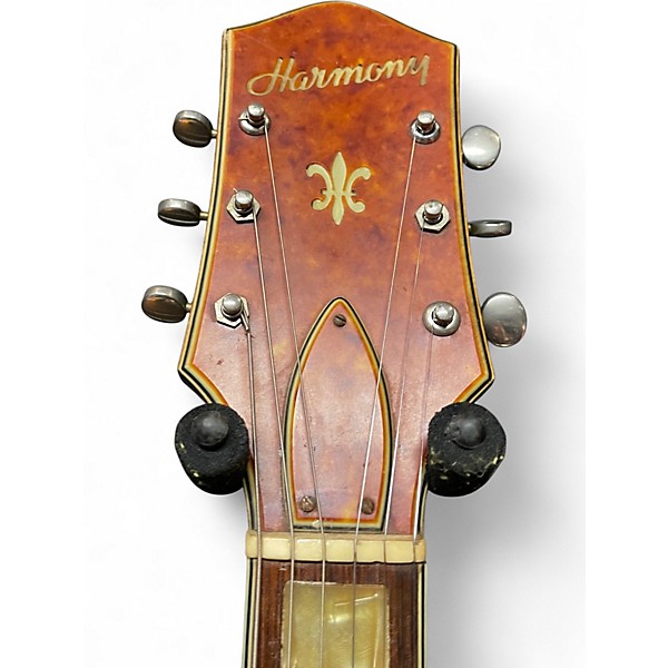 Vintage 1960s Harmony H77 Honey Burst Hollow Body Electric Guitar