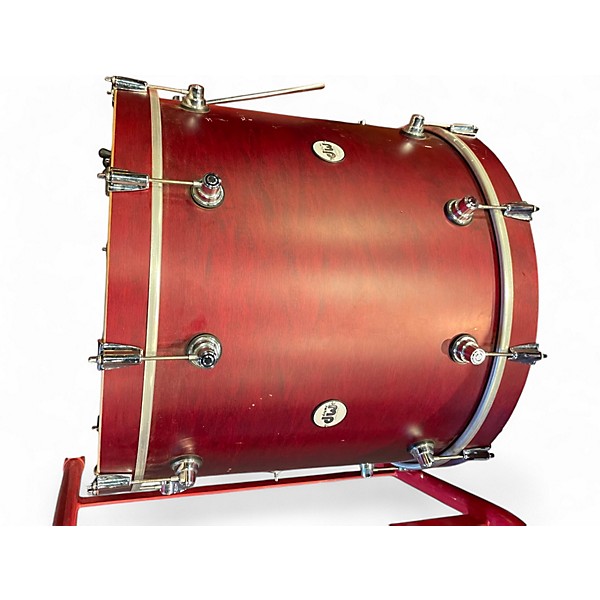 Used DW 4 Piece Design Series CHERRY STAIN Drum Kit