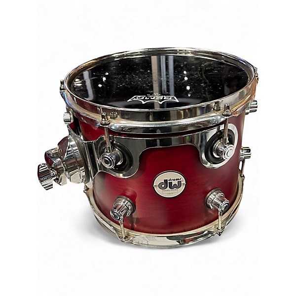 Used DW 4 Piece Design Series CHERRY STAIN Drum Kit