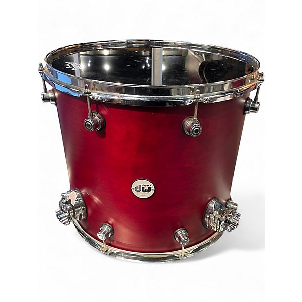Used DW 4 Piece Design Series CHERRY STAIN Drum Kit